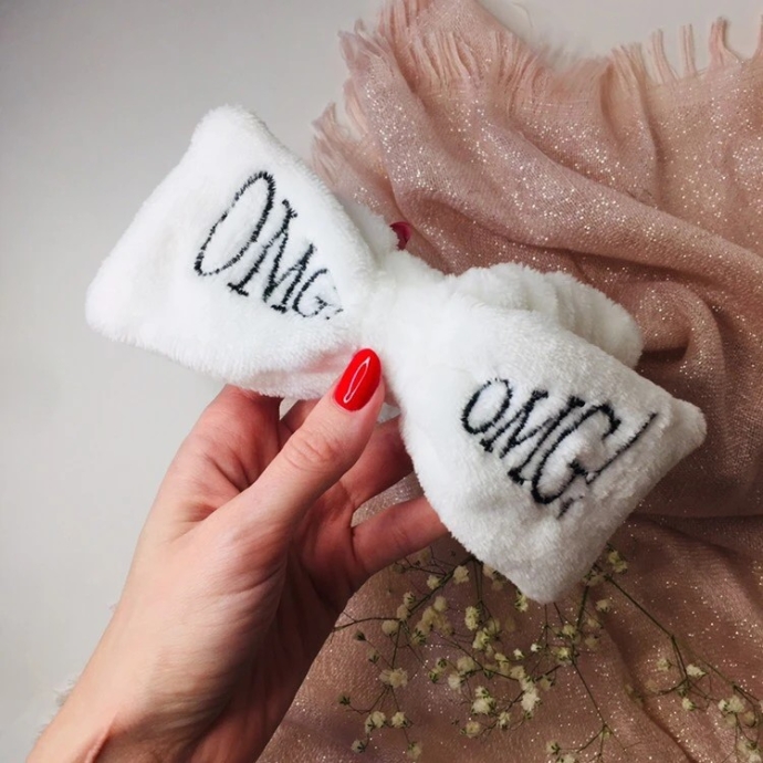 Повязка на голову OMG! бантик