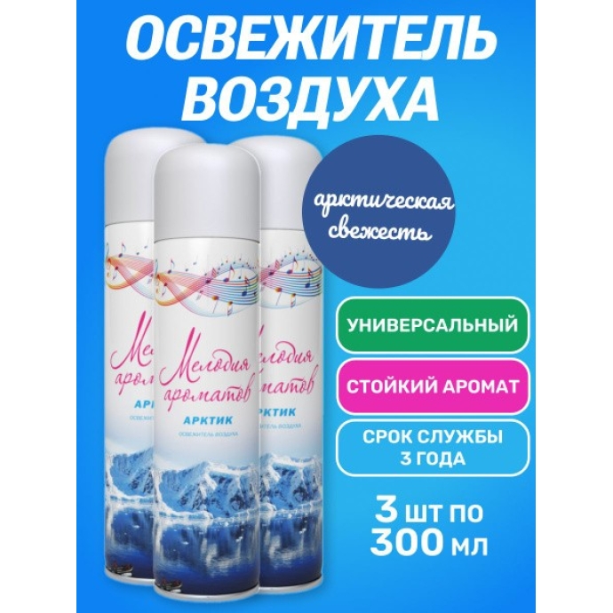 Освежитель воздуха Мелодия ароматов Арктика 300 мл.