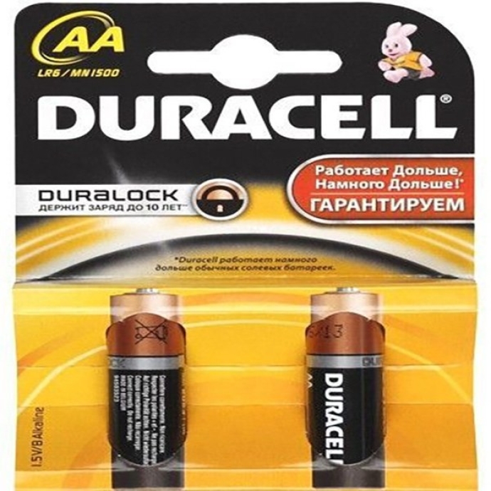 Батарейки Duracell AA LR6/MN1500 2 шт.