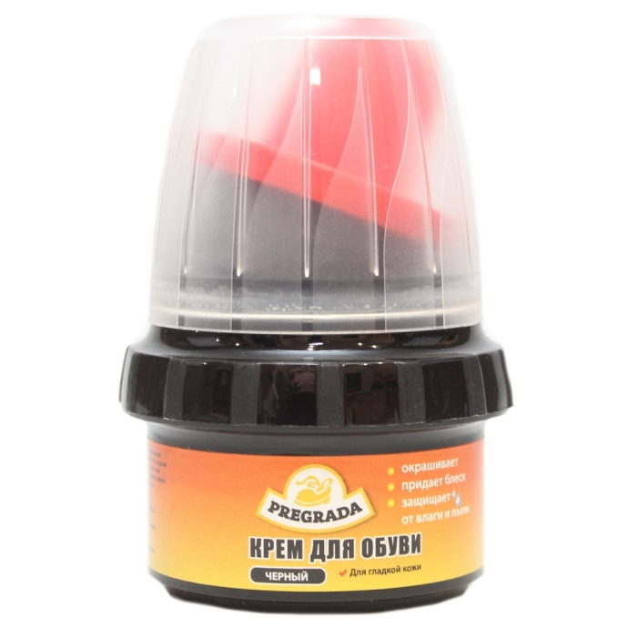 Крем для обуви Show черный с губкой 50 мл.