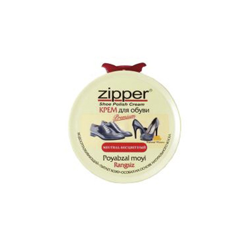 Крем для обуви Zipper luxtep с губкой 60 мл.