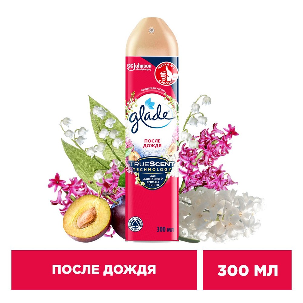 Освежитель воздуха Glade После дождя 300 мл.