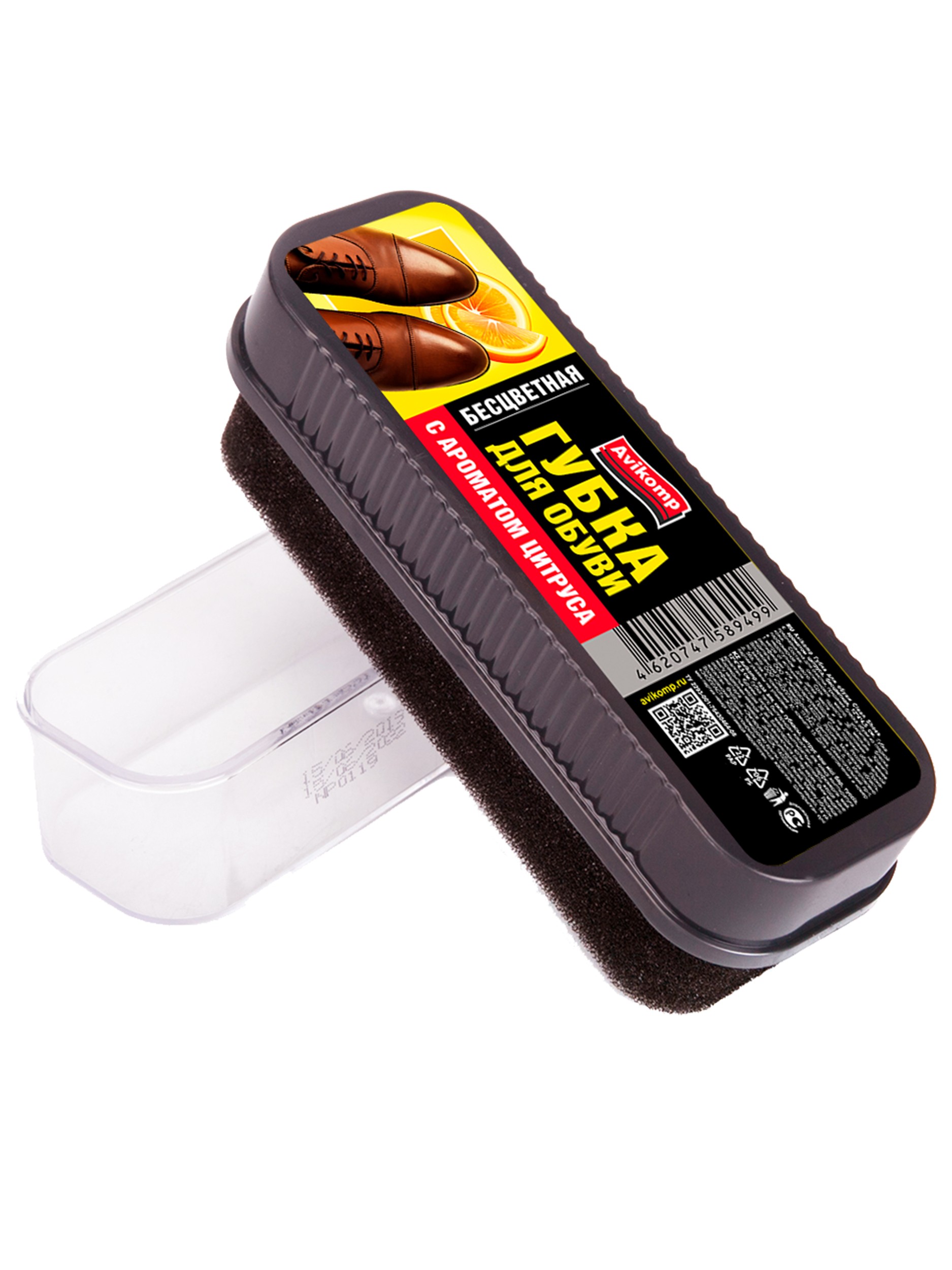 Губка для обуви Zipper средняя коричневый